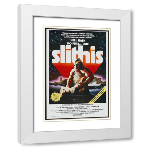 Slithis White Modern Wood Framed Art Print with Double Matting by Hollywood Photo Archive