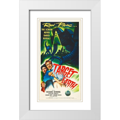 Target Earth, 1954 White Modern Wood Framed Art Print with Double Matting by Hollywood Photo Archive
