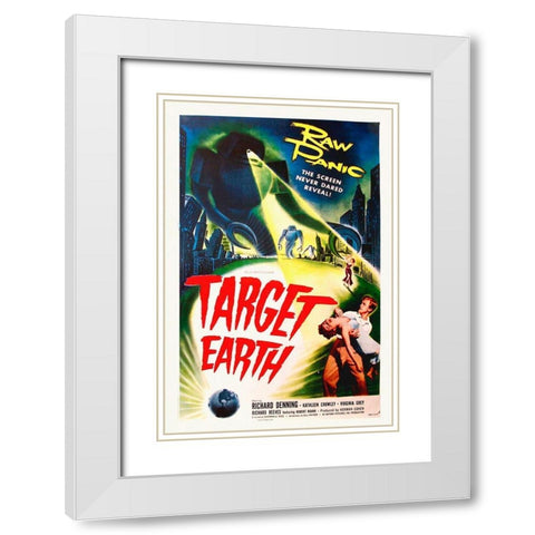 Target Earth, 1954 White Modern Wood Framed Art Print with Double Matting by Hollywood Photo Archive