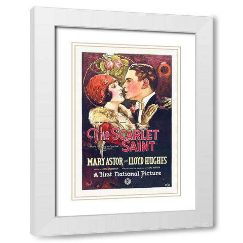 The Scarlet Saint White Modern Wood Framed Art Print with Double Matting by Hollywood Photo Archive
