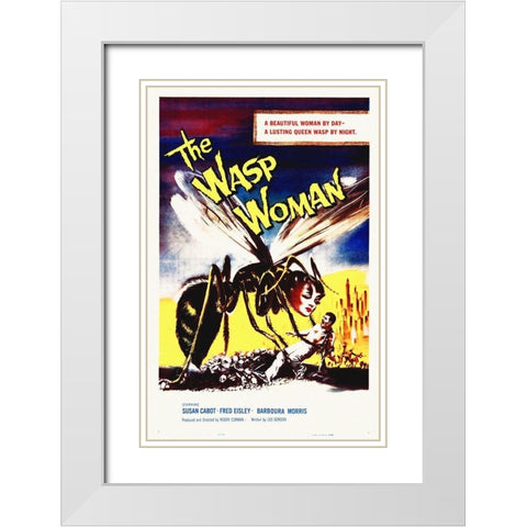 The Wasp Woman, 1959 White Modern Wood Framed Art Print with Double Matting by Hollywood Photo Archive
