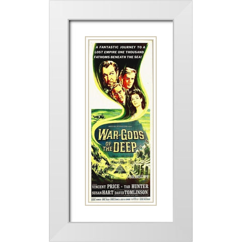 War Gods Of The Deep, 1965 White Modern Wood Framed Art Print with Double Matting by Hollywood Photo Archive