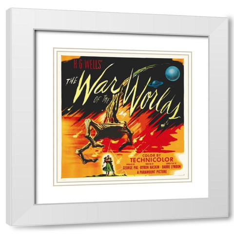 War Of The Worlds White Modern Wood Framed Art Print with Double Matting by Hollywood Photo Archive
