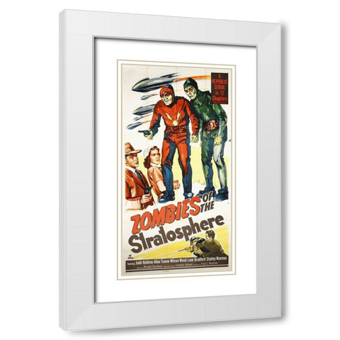 Zombies Of The Stratosphere, 1952 White Modern Wood Framed Art Print with Double Matting by Hollywood Photo Archive