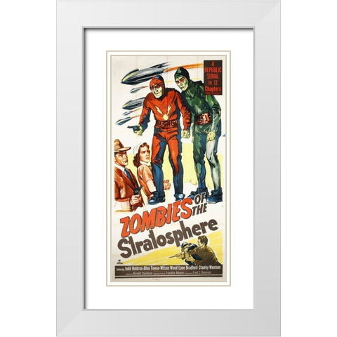 Zombies Of The Stratosphere, 1952 White Modern Wood Framed Art Print with Double Matting by Hollywood Photo Archive