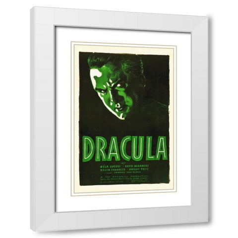 Dracula White Modern Wood Framed Art Print with Double Matting by Hollywood Photo Archive