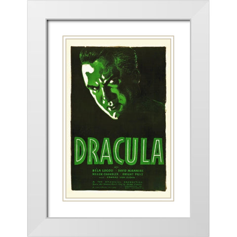 Dracula White Modern Wood Framed Art Print with Double Matting by Hollywood Photo Archive