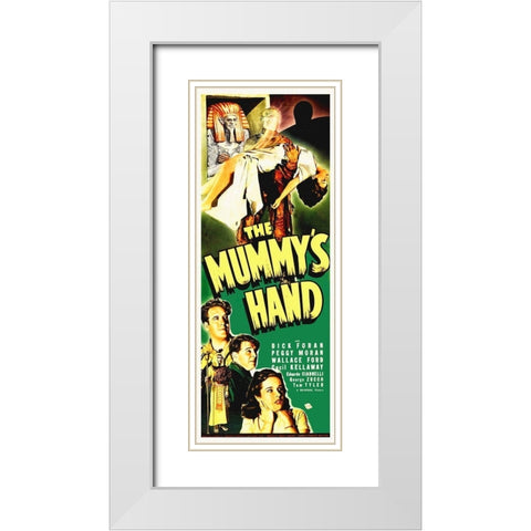 The Mummys Hand White Modern Wood Framed Art Print with Double Matting by Hollywood Photo Archive