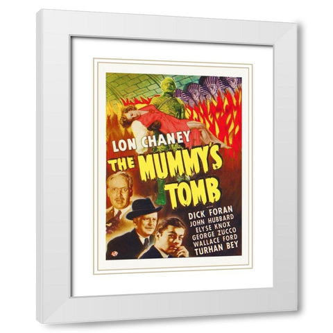 The Mummys Tomb White Modern Wood Framed Art Print with Double Matting by Hollywood Photo Archive