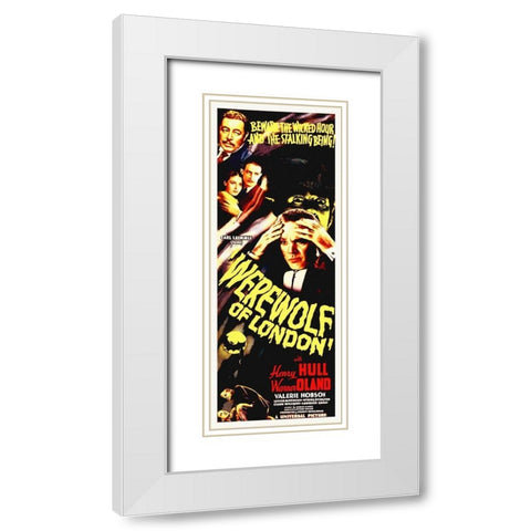 Werewolf of London White Modern Wood Framed Art Print with Double Matting by Hollywood Photo Archive