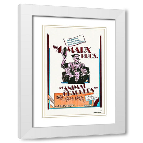 Marx Brothers - Animal Crackers 05 White Modern Wood Framed Art Print with Double Matting by Hollywood Photo Archive