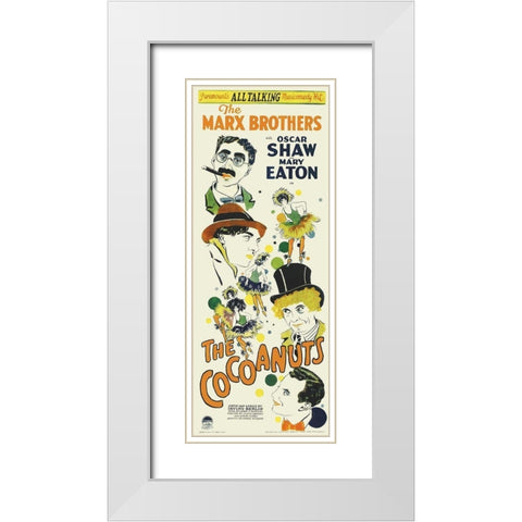 Marx Brothers - Cocoanuts 04 White Modern Wood Framed Art Print with Double Matting by Hollywood Photo Archive