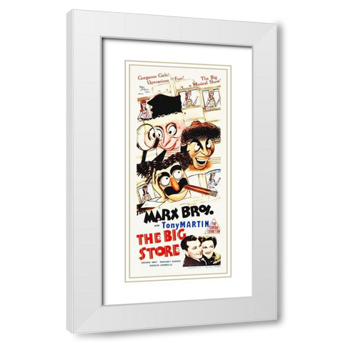 Marx Brothers - The Big Store 06 White Modern Wood Framed Art Print with Double Matting by Hollywood Photo Archive