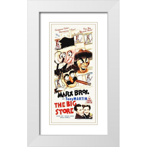 Marx Brothers - The Big Store 06 White Modern Wood Framed Art Print with Double Matting by Hollywood Photo Archive