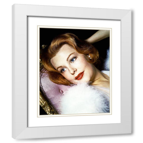 Alene Dahl White Modern Wood Framed Art Print with Double Matting by Hollywood Photo Archive