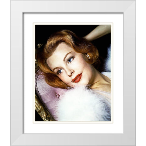 Alene Dahl White Modern Wood Framed Art Print with Double Matting by Hollywood Photo Archive