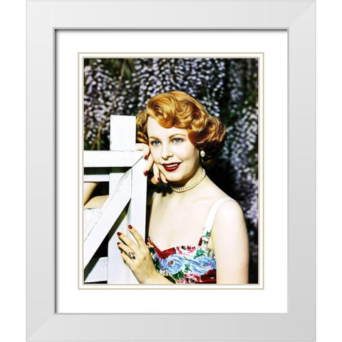 Alene Dahl White Modern Wood Framed Art Print with Double Matting by Hollywood Photo Archive