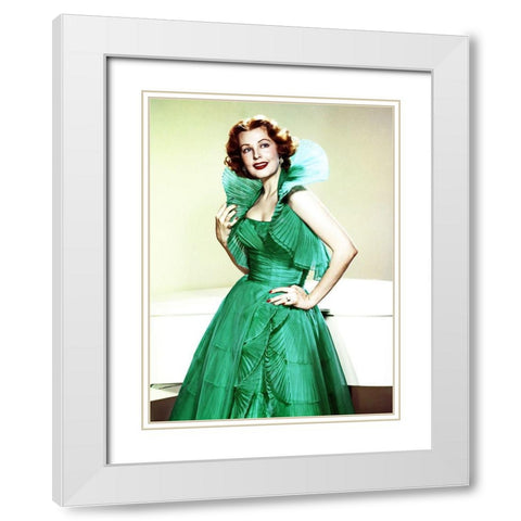Alene Dahl White Modern Wood Framed Art Print with Double Matting by Hollywood Photo Archive