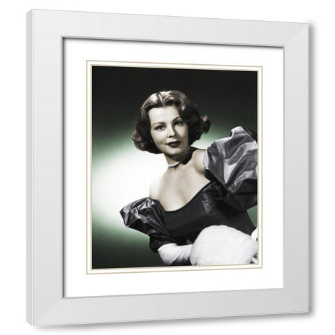 Alene Dahl White Modern Wood Framed Art Print with Double Matting by Hollywood Photo Archive
