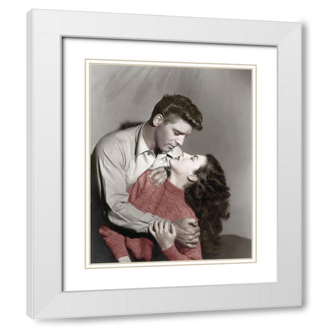 Ave Gardner White Modern Wood Framed Art Print with Double Matting by Hollywood Photo Archive