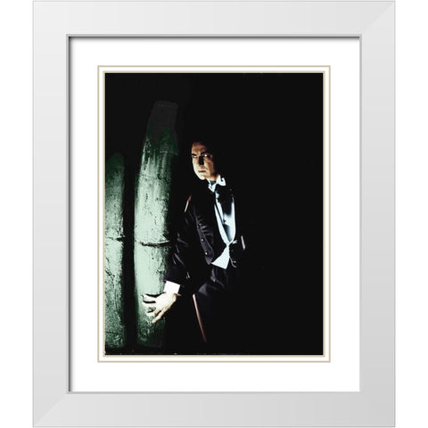 Bela Lugosi - Dracula White Modern Wood Framed Art Print with Double Matting by Hollywood Photo Archive