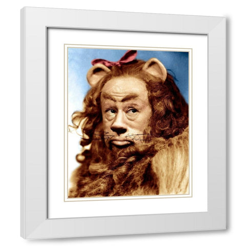 Bert Lahr - Wizard of Oz White Modern Wood Framed Art Print with Double Matting by Hollywood Photo Archive