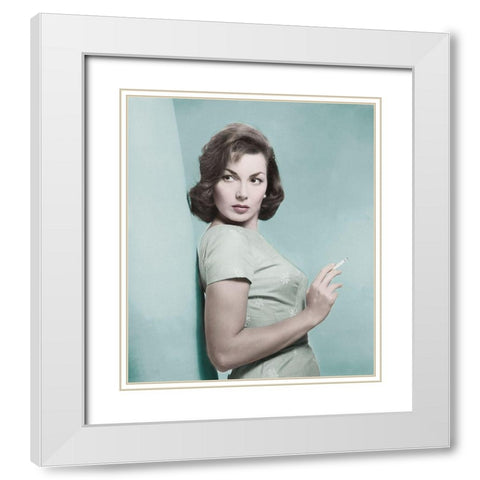 Canale Gianna Maria - The Whole Truth White Modern Wood Framed Art Print with Double Matting by Hollywood Photo Archive
