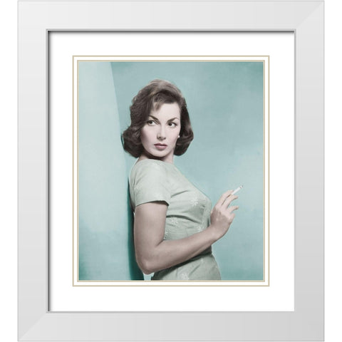 Canale Gianna Maria - The Whole Truth White Modern Wood Framed Art Print with Double Matting by Hollywood Photo Archive