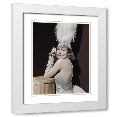 Carole Lombard - Love Before Breakfast White Modern Wood Framed Art Print with Double Matting by Hollywood Photo Archive