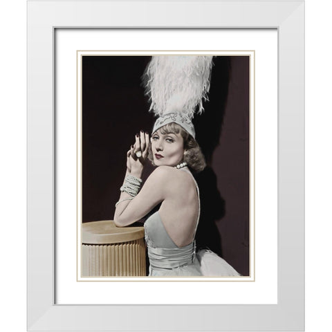 Carole Lombard - Love Before Breakfast White Modern Wood Framed Art Print with Double Matting by Hollywood Photo Archive