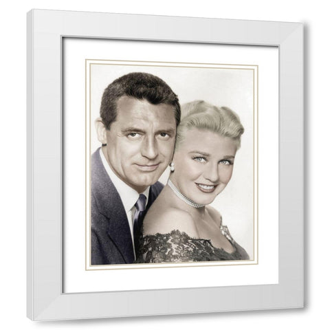 Cary Grant with Ginger Rogers - Monkey Business White Modern Wood Framed Art Print with Double Matting by Hollywood Photo Archive