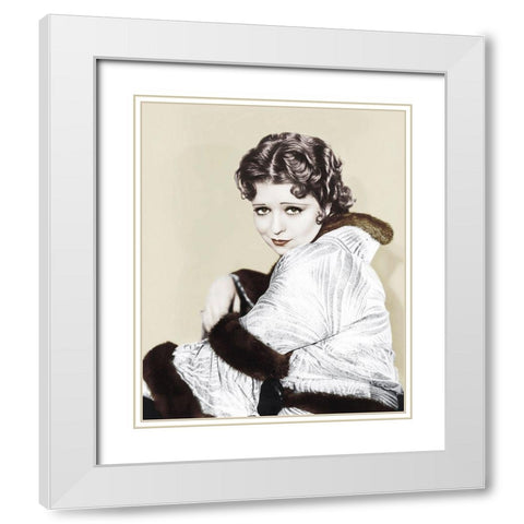 Clara Bow - The Savage White Modern Wood Framed Art Print with Double Matting by Hollywood Photo Archive