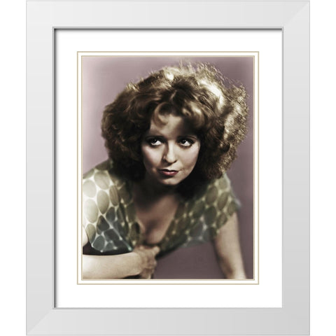 Clara Bow - The Savage White Modern Wood Framed Art Print with Double Matting by Hollywood Photo Archive