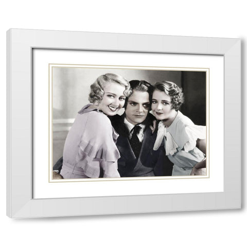 James Cagney - Footlight Parade White Modern Wood Framed Art Print with Double Matting by Hollywood Photo Archive