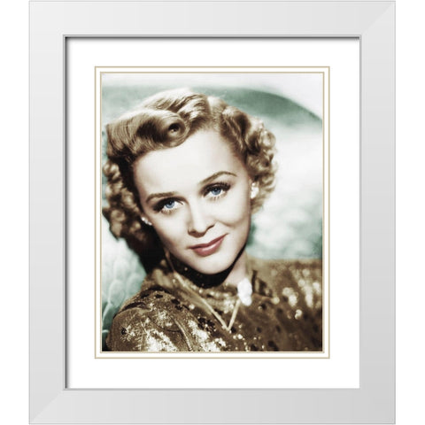 Gloria Stuart White Modern Wood Framed Art Print with Double Matting by Hollywood Photo Archive