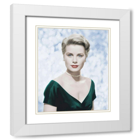 Grace Kelly - The Country Girl White Modern Wood Framed Art Print with Double Matting by Hollywood Photo Archive