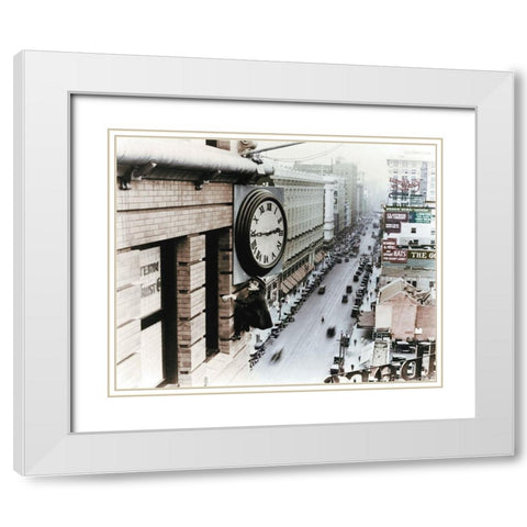 Harold Lloyd White Modern Wood Framed Art Print with Double Matting by Hollywood Photo Archive