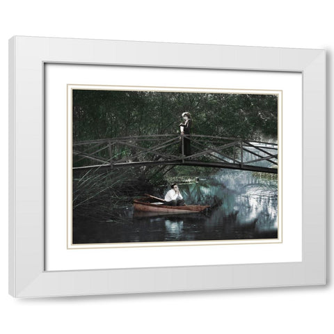 Harold Lloyd White Modern Wood Framed Art Print with Double Matting by Hollywood Photo Archive