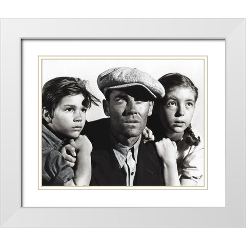 Henry Fonda White Modern Wood Framed Art Print with Double Matting by Hollywood Photo Archive