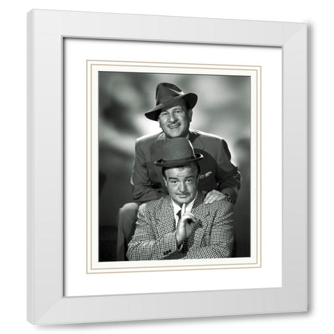 Abbott and Costello - Promotional Still White Modern Wood Framed Art Print with Double Matting by Hollywood Photo Archive