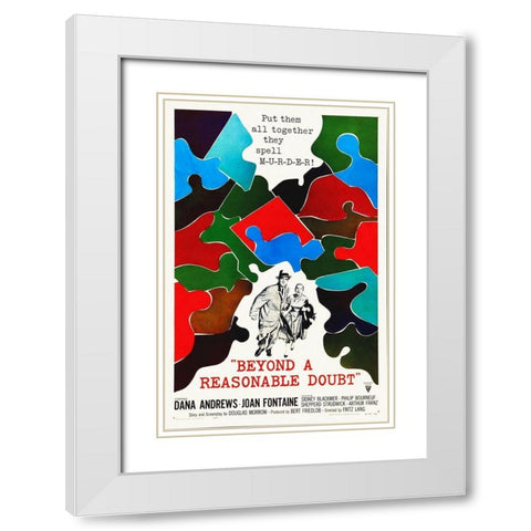 Beyond A Reasonable Doubt White Modern Wood Framed Art Print with Double Matting by Hollywood Photo Archive