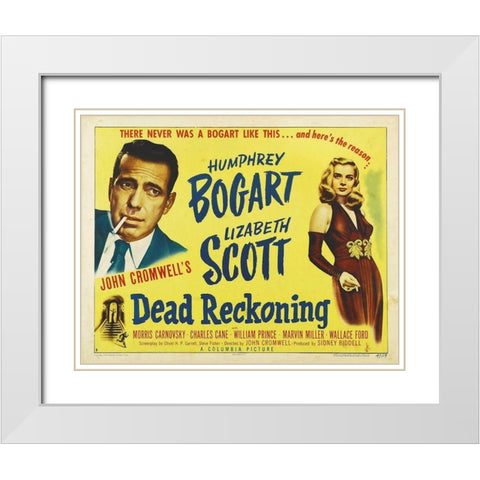 Dead Reckoning White Modern Wood Framed Art Print with Double Matting by Hollywood Photo Archive