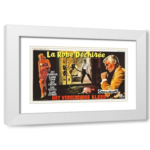 Dutch - The Tattered Dress White Modern Wood Framed Art Print with Double Matting by Hollywood Photo Archive