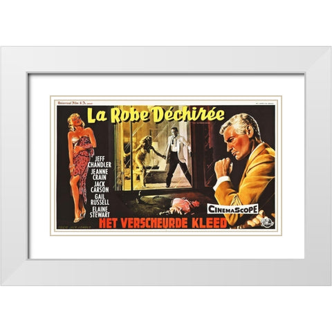 Dutch - The Tattered Dress White Modern Wood Framed Art Print with Double Matting by Hollywood Photo Archive