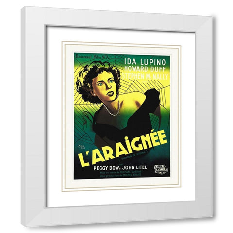 French - Women in Hiding White Modern Wood Framed Art Print with Double Matting by Hollywood Photo Archive