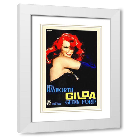 Gilda White Modern Wood Framed Art Print with Double Matting by Hollywood Photo Archive