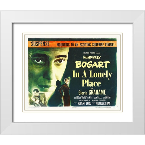 In A Lonely Place White Modern Wood Framed Art Print with Double Matting by Hollywood Photo Archive