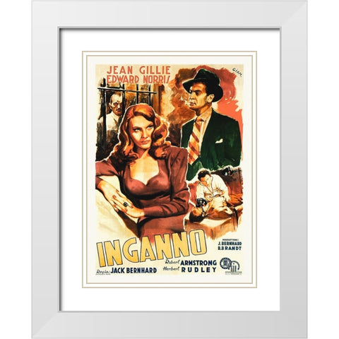 Italian - Decoy White Modern Wood Framed Art Print with Double Matting by Hollywood Photo Archive