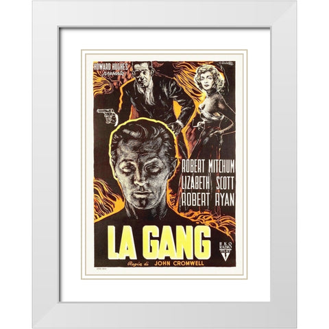 Italian - The Racket White Modern Wood Framed Art Print with Double Matting by Hollywood Photo Archive
