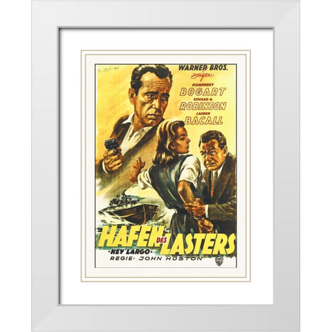 Key Largo White Modern Wood Framed Art Print with Double Matting by Hollywood Photo Archive